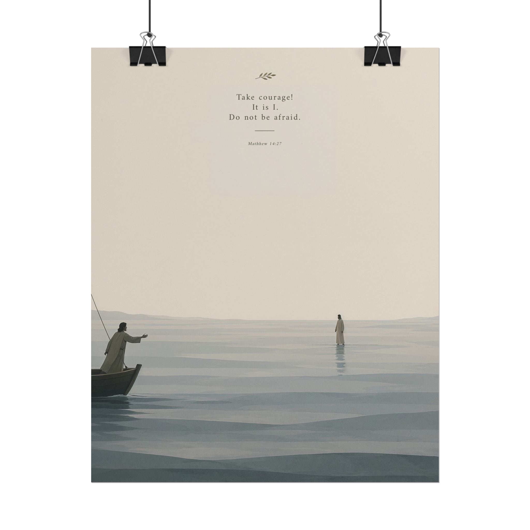 Take Courage Print Unframed Christian Home Decor