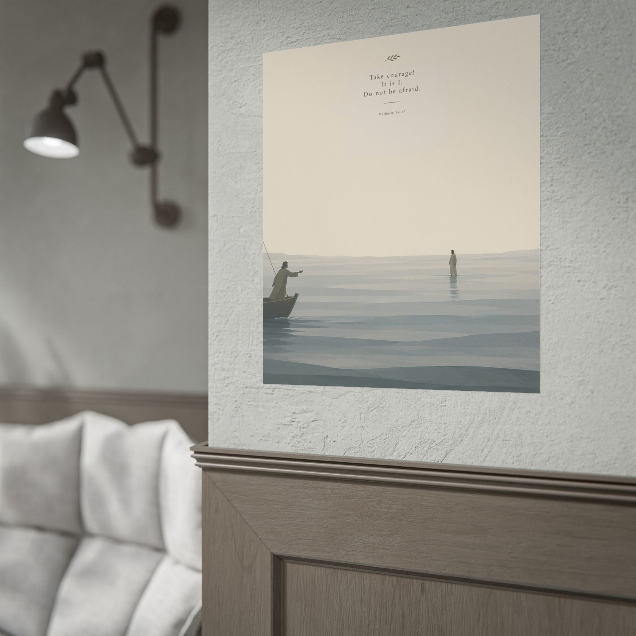 Take Courage Print Unframed Christian Home Decor