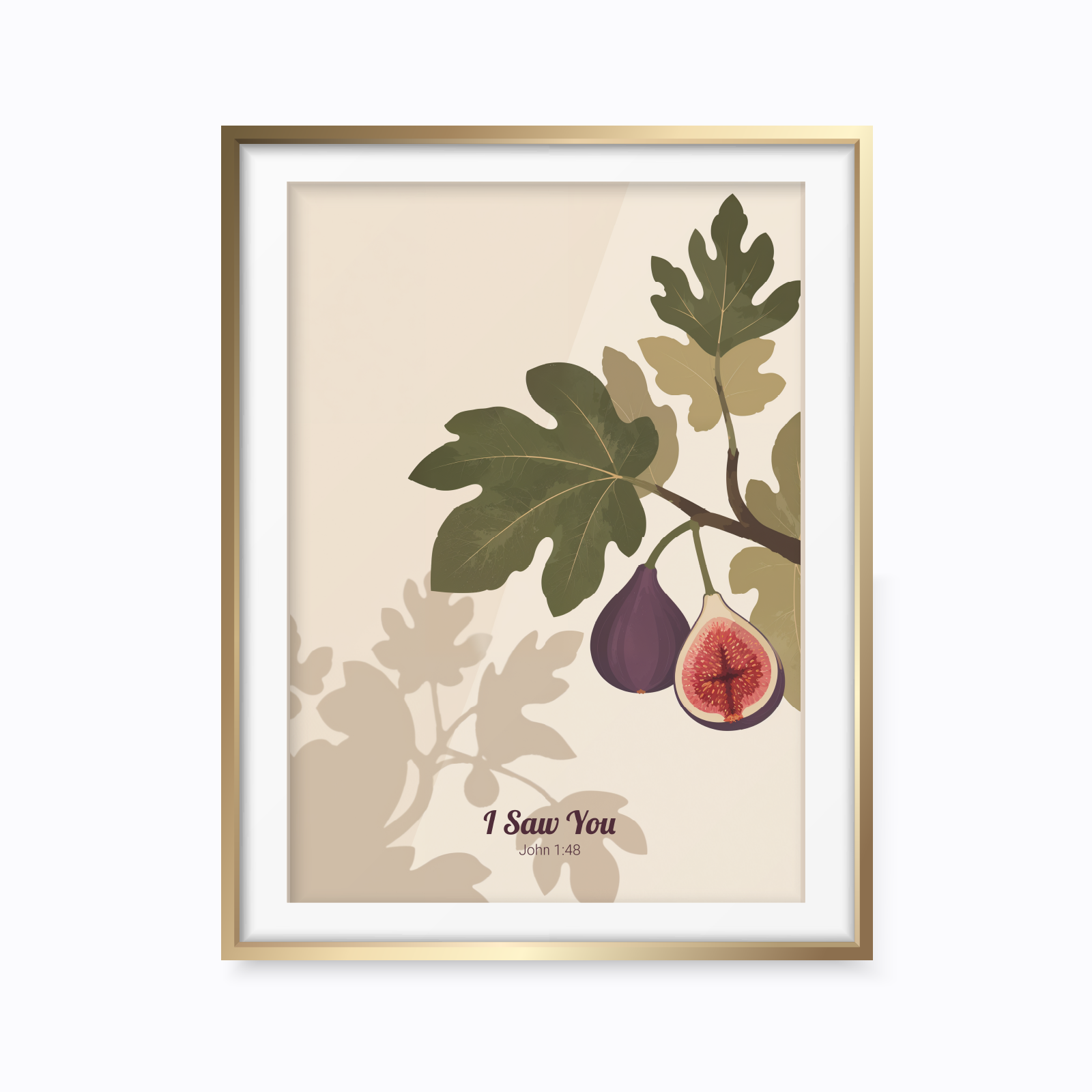 I Saw You Fig Print | Christian Wall Art | John 1:48