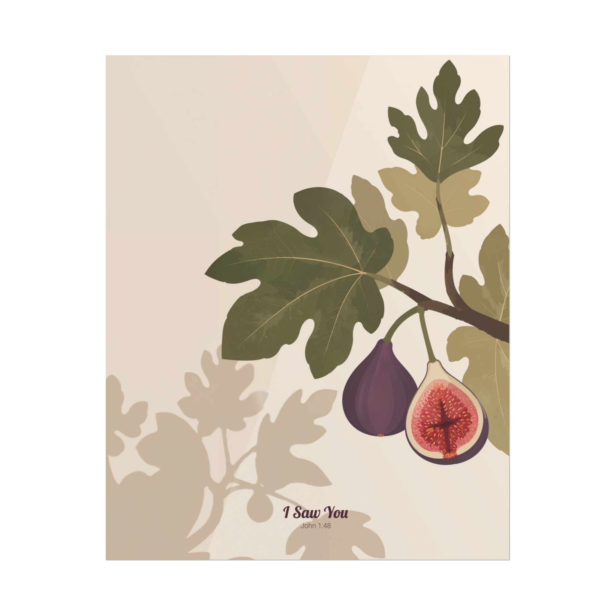 I Saw You Fig Print | Christian Wall Art | John 1:48