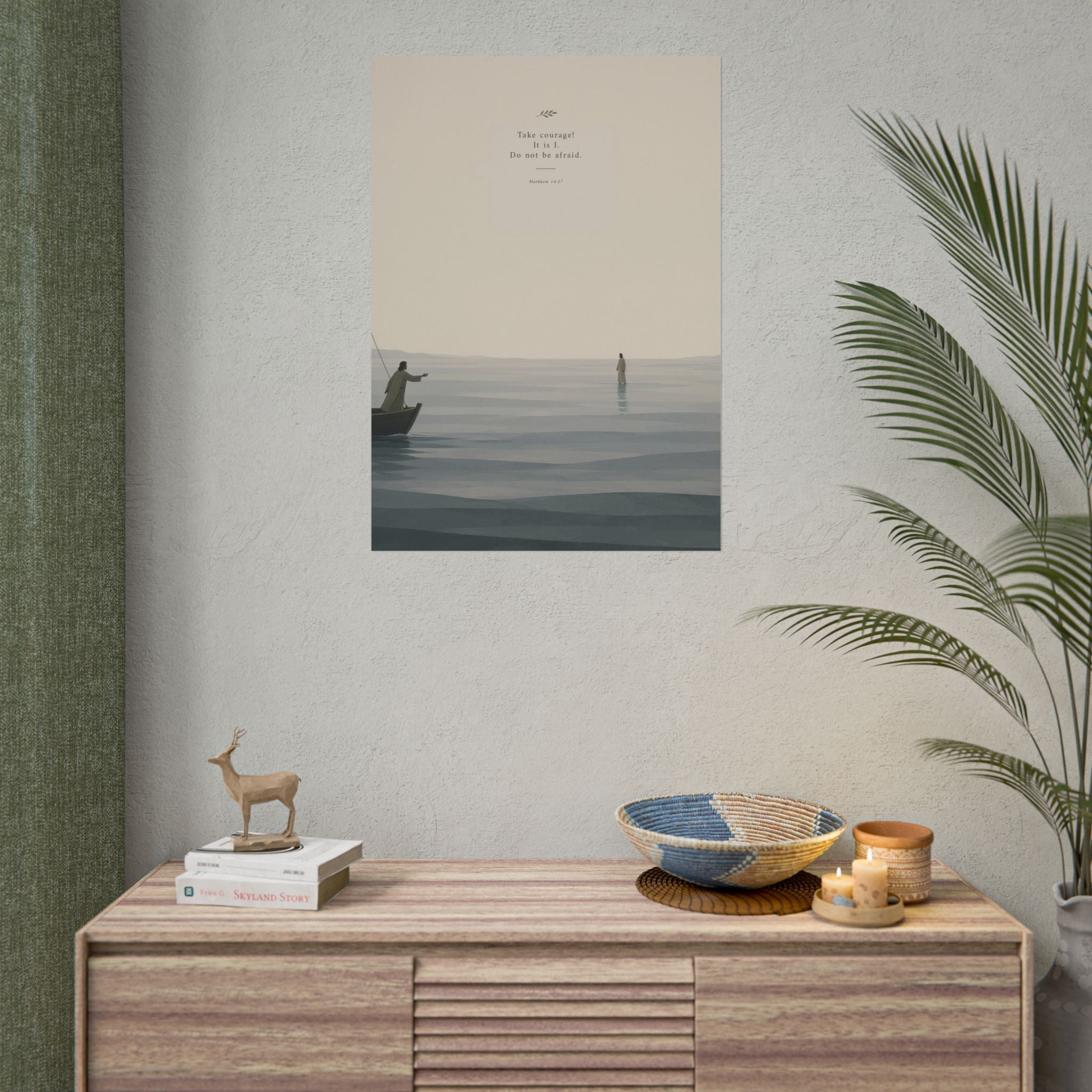 Take Courage Print Unframed Christian Home Decor