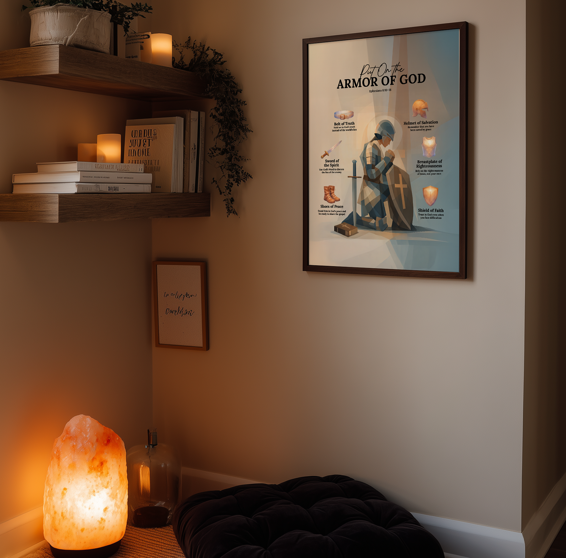 Armor of God Print, Ephesians 6 Scripture, Christian Wall Art (Digital Download)